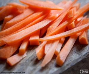 пазл Вырезать морковь